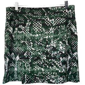Fringe Tennis Golf Skort Lg Green Camouflage With Wick Away Technology